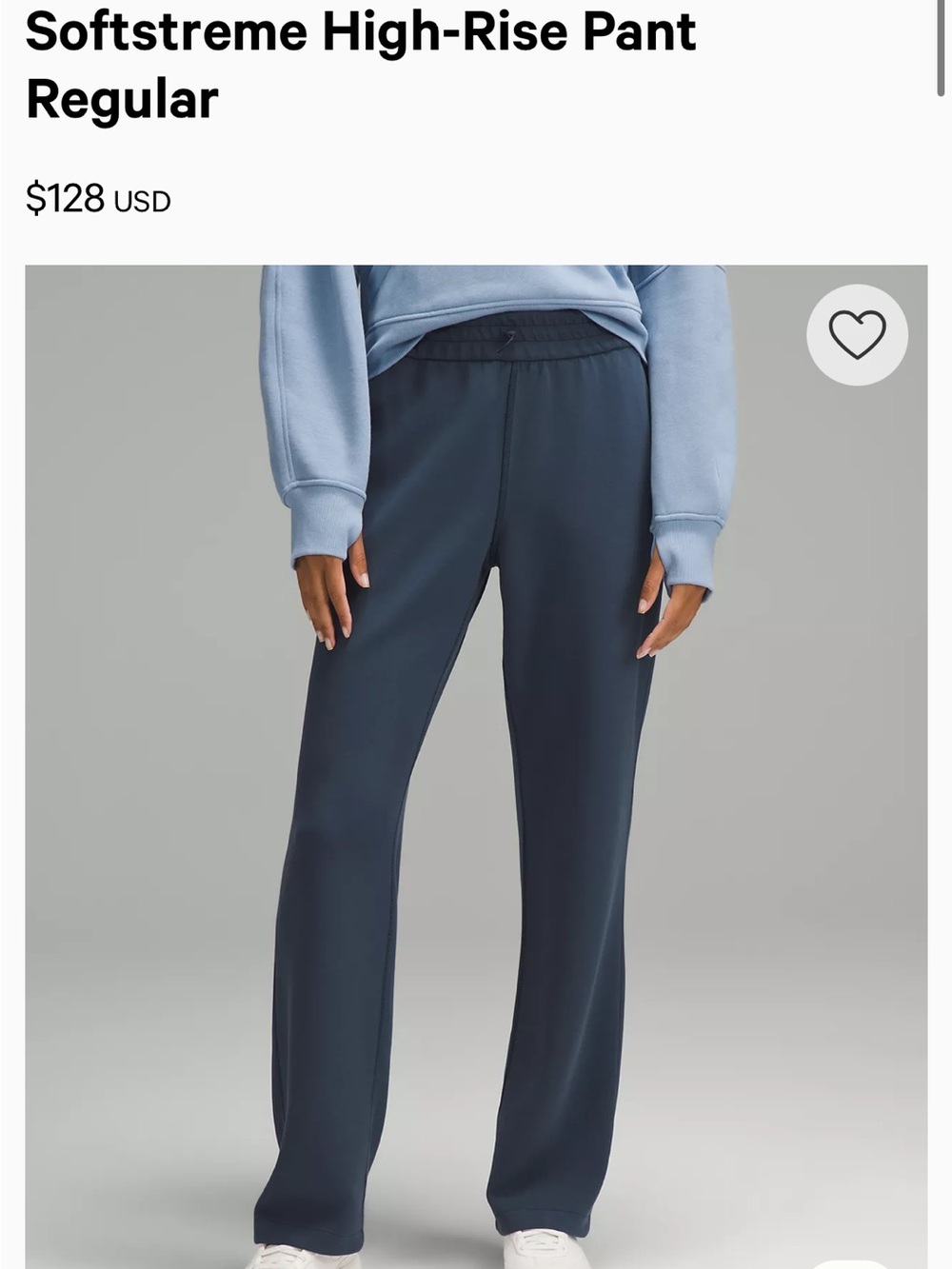 lululemon Softstreme High-Rise Pants in True Navy